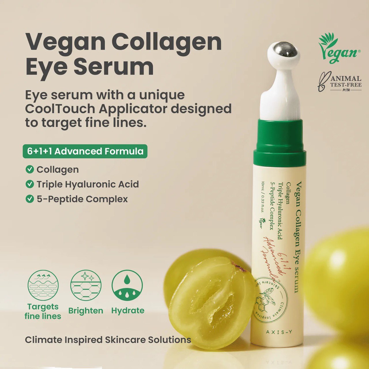 Axis Y Vegan Collagen Eye Serum – Brighten, Smooth & Revitalize